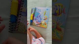 The magic water book that reveals colorful secrets on every page#babygrowth #babygear