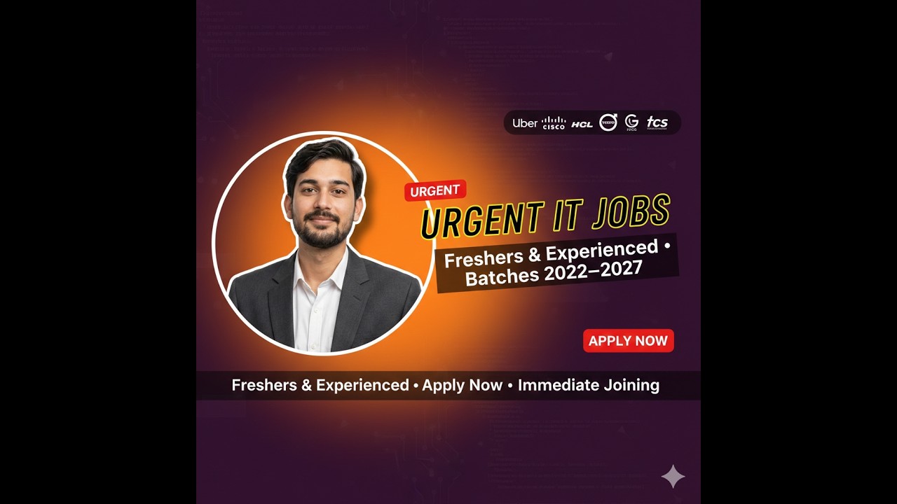 Apply Now: Google, Cisco, TCS & More — Jobs for All Batches