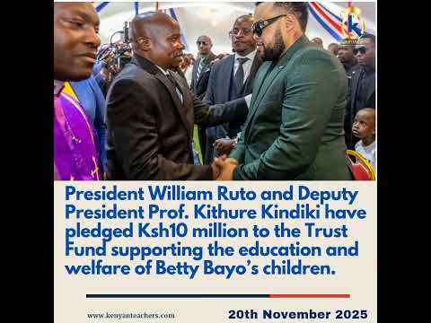 𝐑𝐮𝐭𝐨 𝐊𝐢𝐧𝐝𝐢𝐤𝐢 𝐃𝐨𝐧𝐚𝐭𝐞 𝐊𝐬𝐡𝟏𝟎𝐌 𝐭𝐨 𝐁𝐞𝐭𝐭𝐲 𝐁𝐚𝐲𝐨 𝐬 𝐂𝐡𝐢𝐥𝐝𝐫𝐞𝐧