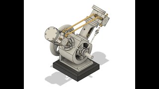 2 Cylinder V Shape Type Steam Engine