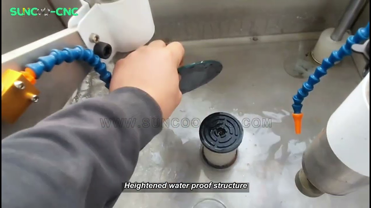 SEMI-AUTOMATIC CNC GLASS GRINDING MACHINE