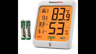 Thermopro Tp53 Hygrometer Thermometer Humidity