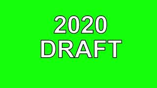 2020 NFL Draft Green Screen Text, free for use