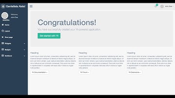 การติดตั้ง Yii2 template gentelella ตอนที่1