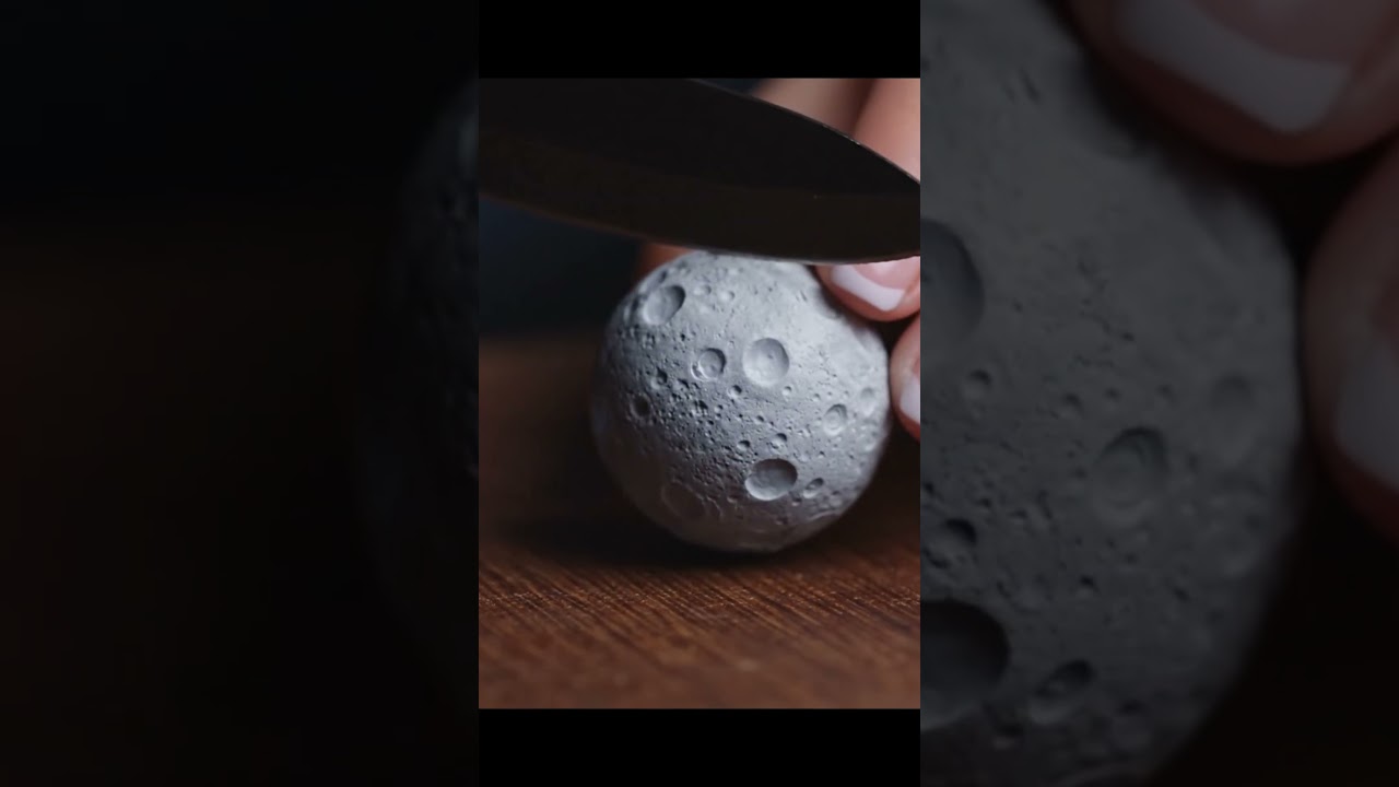 Earth vs Moon Slicing ASMR  