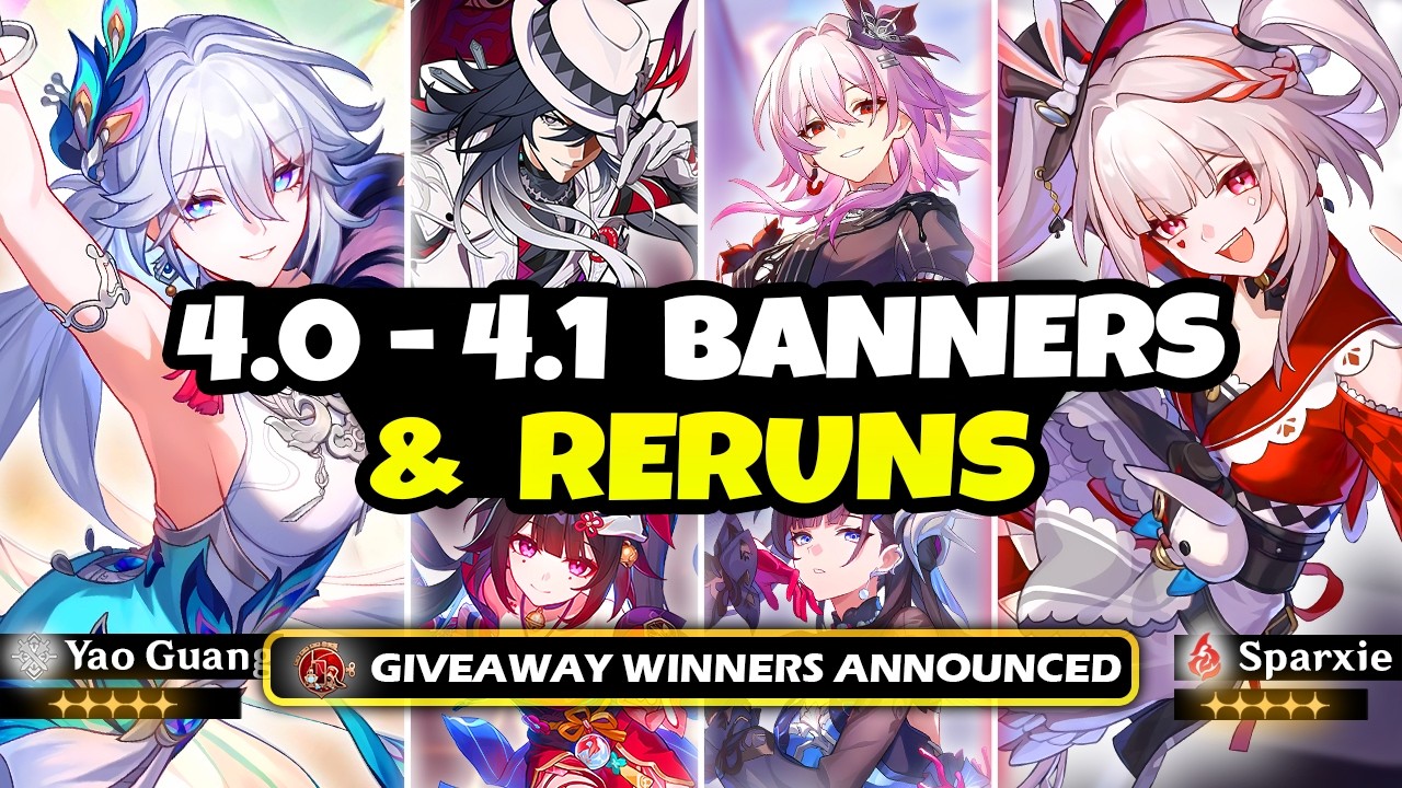 NEW UPDATE! CHARACTER BANNER ROADMAP FOR 4.0-4.1 | Silverwolf, Pearl, Sparxie - Honkai: Star Rail