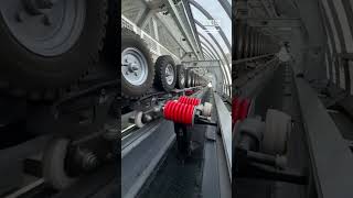 A series of rubber wheels moves gondola cabins through the #shorts