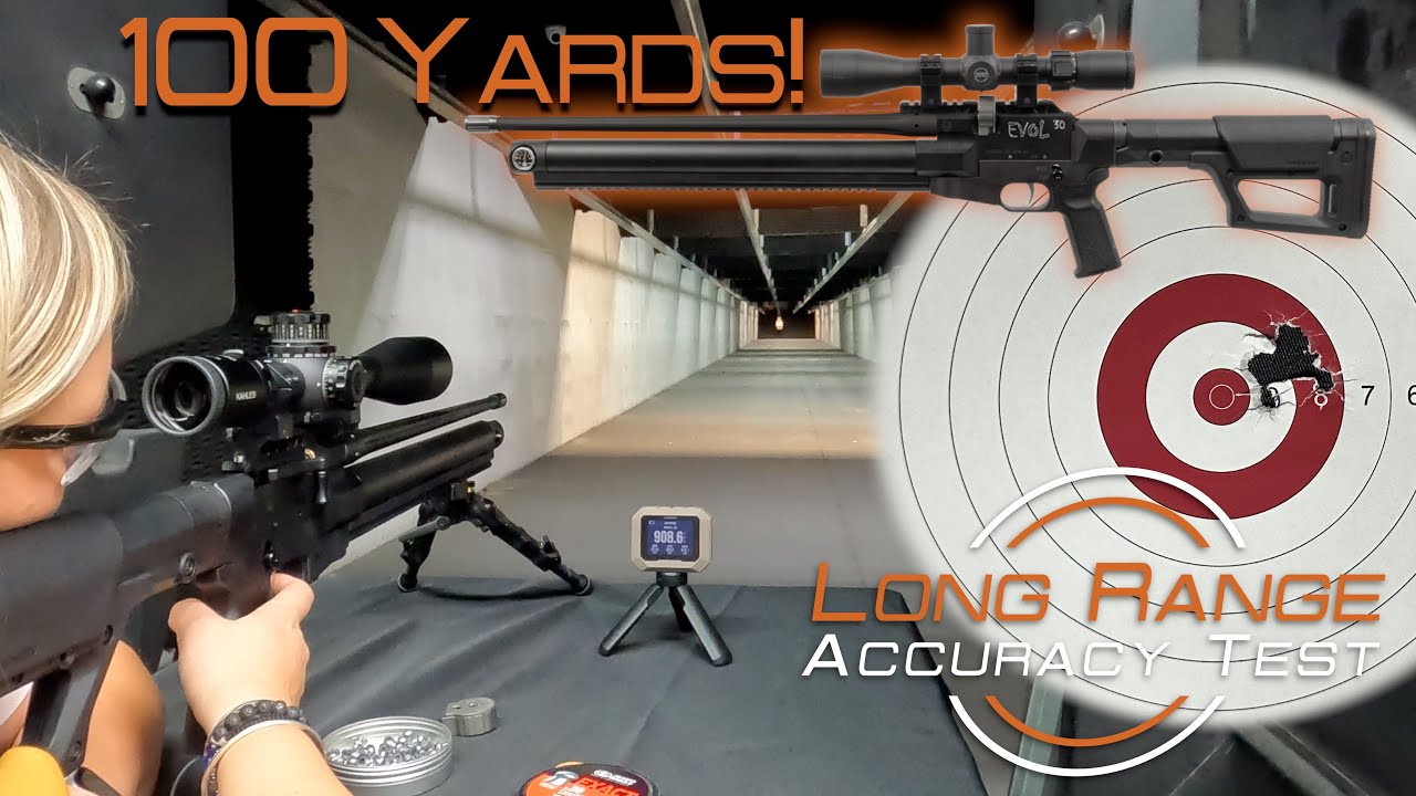 American Air Arms EVOL .30 Caliber: тест на точность стрельбы на 100 ярдов в помещении – победите...