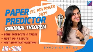 Binomial Theorem | Paper Predictor | JEE Advanced 2024 | Shortcuts & tricks | Bhoomika Ma'am