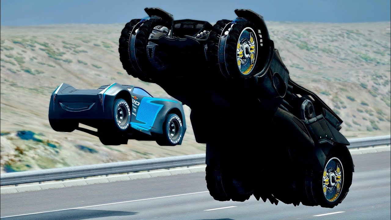 Jackson Storm vs Batmobile Arkham Knight - Drag Race 20 KM - YouTube