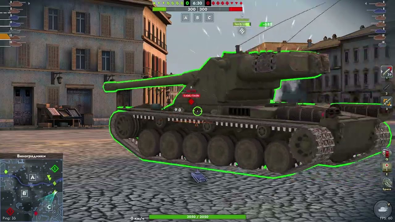 Tanks Blitz.  Игра на ИС-8.  Одним кадром