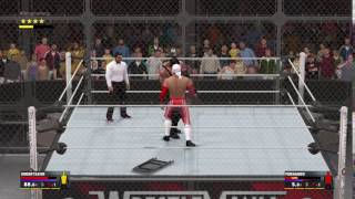 WWE 2K17 galloping back stabber!