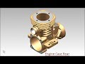 Engine Case Rear (Siemens NX Tutorial)