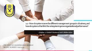 MIS: CHAP 2 SUBTOPIC 2.2 - E-Business & Collaboration