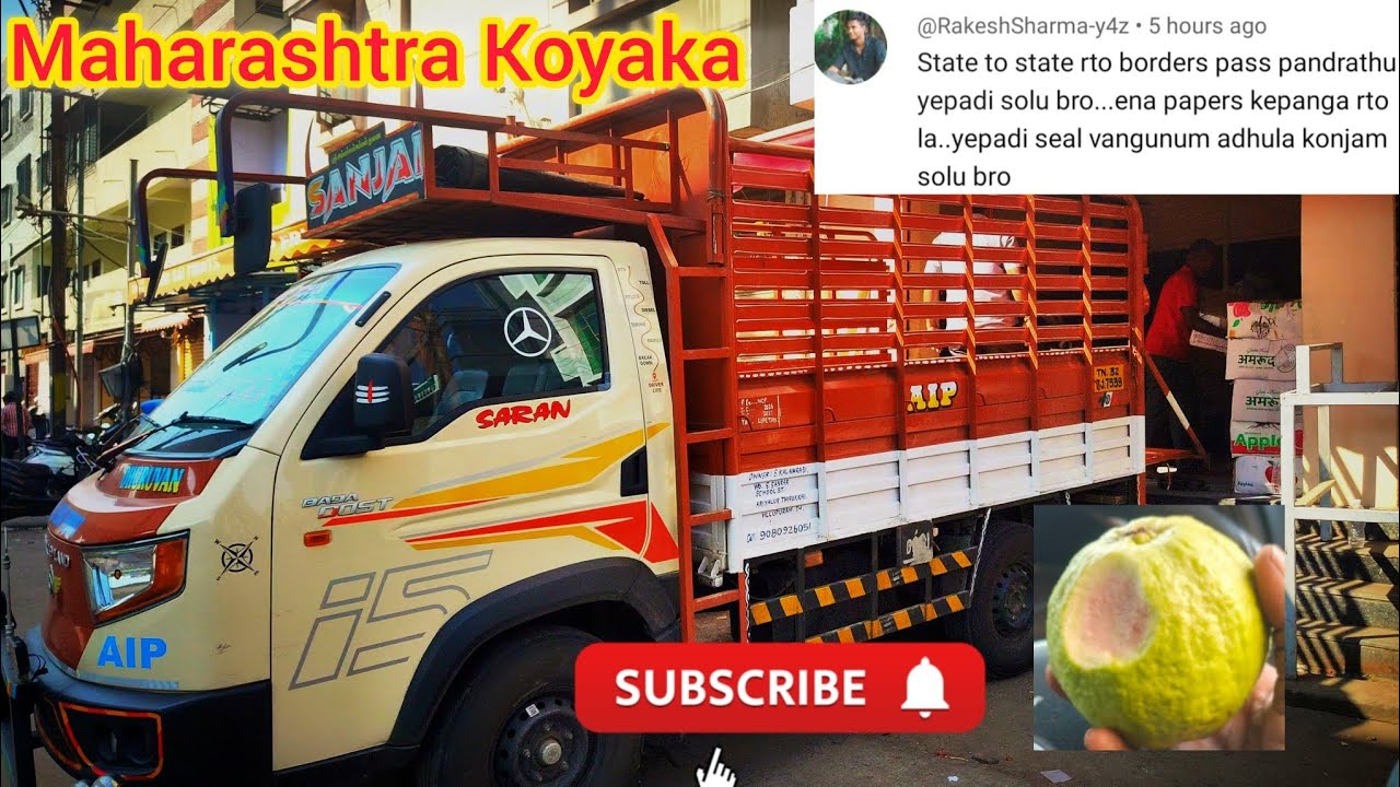 Hyderabad To Koyambedu market load | Timing load | Maharashtra koyaka | VILLUPURAM TN32 