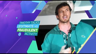 Timothy Talks Legitimate vs. Fraudulent Activity | Spark by Go Studio Speaker Series
