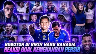 Reaksi Bobotoh usai goal kemenangan Persib atas Persija