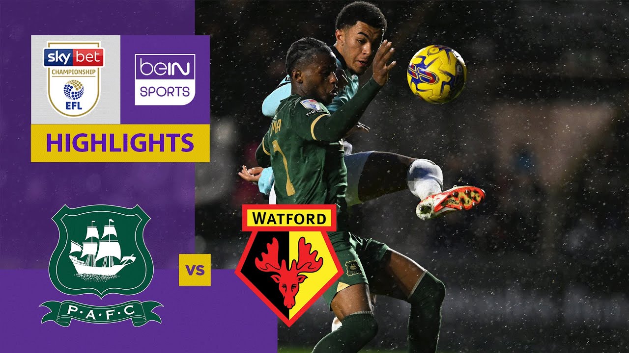 Plymouth Argyle v Watford | EFL Championship 23/24 | Match Highlights ...
