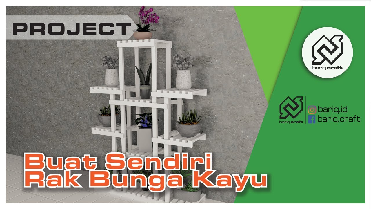 Membuat Rak Pot  Bunga unik  dari  Kayu  YouTube