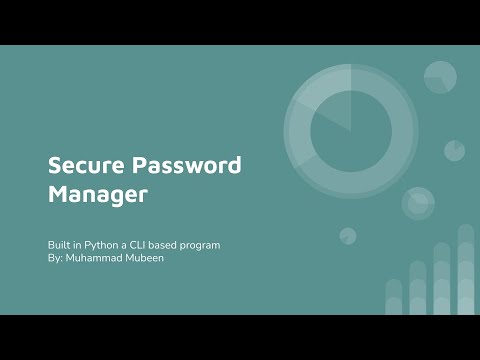Secure Password Manager Using AES-128 encyrption By Muhammad Mubeen