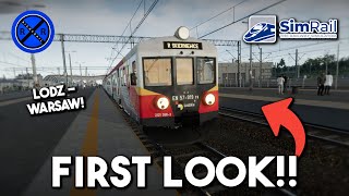 FIRST LOOK | Łódź - Warsaw Map DLC! | SimRail: The Railway Simulator
