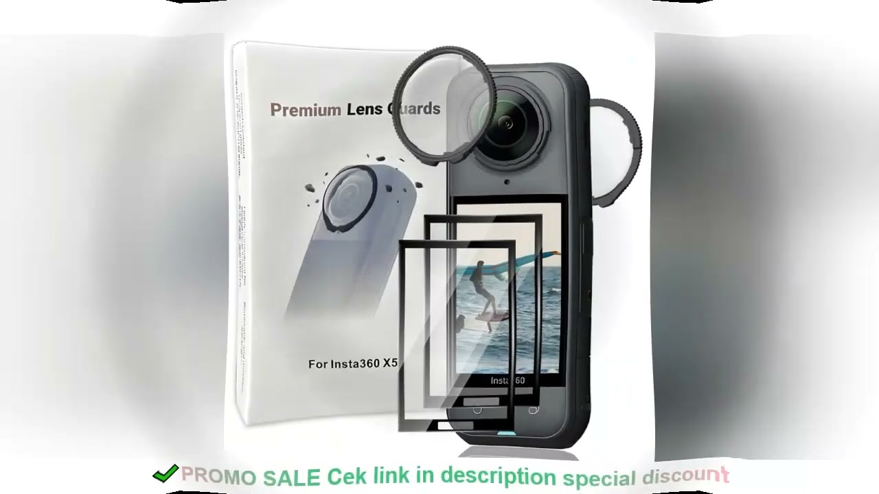 2 IN 1 for Insta360 X5 Optical Glass Lens Guards & Full Coverage 99%HD Screen Protector - Insta 360