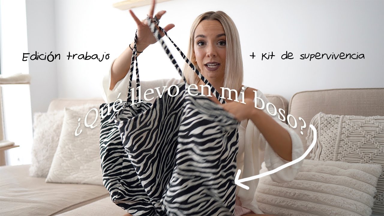 🌸¿QUÉ LLEVO EN MI BOLSO para ir al trabajo? + kit de supervivencia