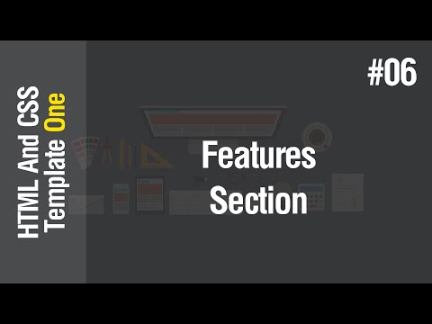 [Arabic] HTML & CSS Template One 2021 - #06 - Create Features Section