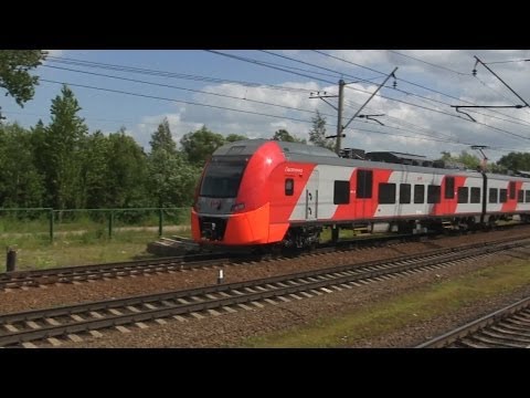 Скоростной поезд ЭС1-001 "Ласточка"
