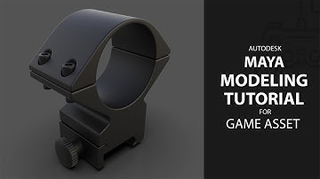 Hardsurface gun scope ring  Modeling speed Tutorial With Zbrush+Maya
