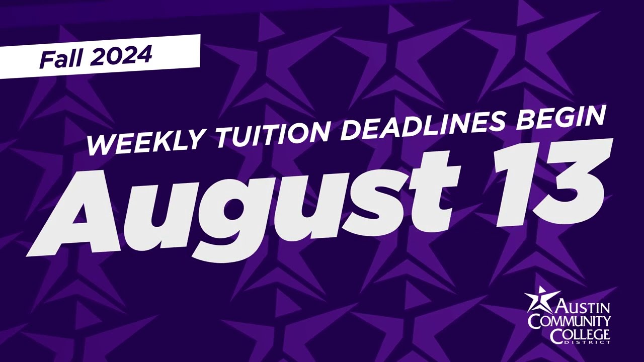 ACC Tuition Deadline Reminder for Fall 2024