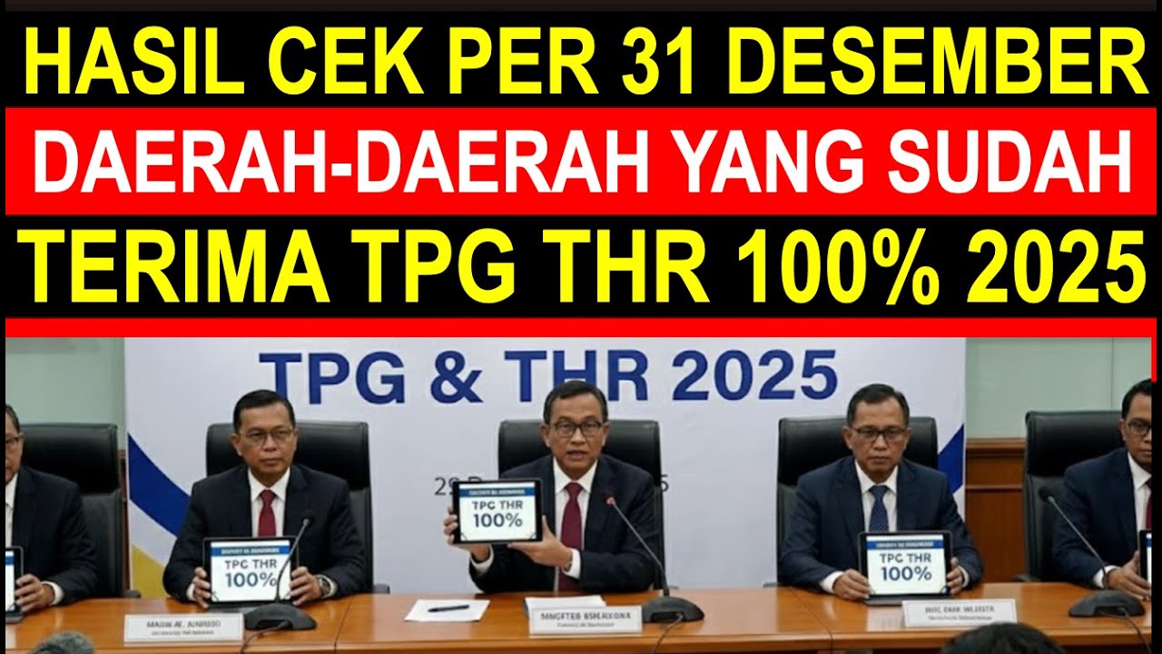 Breaking news kabar terbaru cek per daerah pencairan tunjangan sertifikasi guru THR 100 persen 2025
