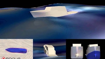 4DoF CFD simulation of offshore tug in cross waves with HELYX®
