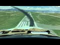 Grumman tiger aa5b  approach and landing kbjc runway 30r