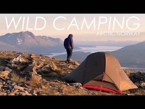 Solo Wild Camping Under the Midnight Sun | Northern Norway - Tromsø/Kvaløya