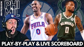 Philadelphia 76ers vs Milwaukee Bucks Live Stream Play-By-Play & Live Scoreboard