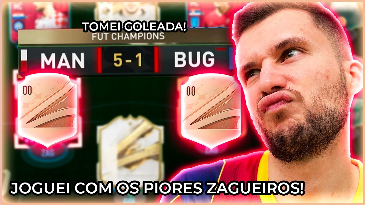 PASSEI MUITA RAIVA 😡😡😡 JOGUEI COM 2 ZAGUEIROS RUINS, E TOMEI ATÉ GOLEADA!!! FIFA 23 - UT