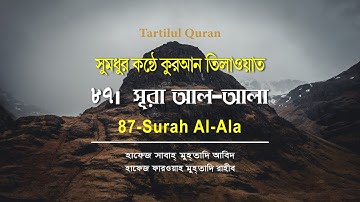 সুমধুর কণ্ঠে তিলাওয়াত | সূরা আল-আ’লা ৮৭ | Sura Al-Ala 87 | سورة الأعلى | Tartilul Quran