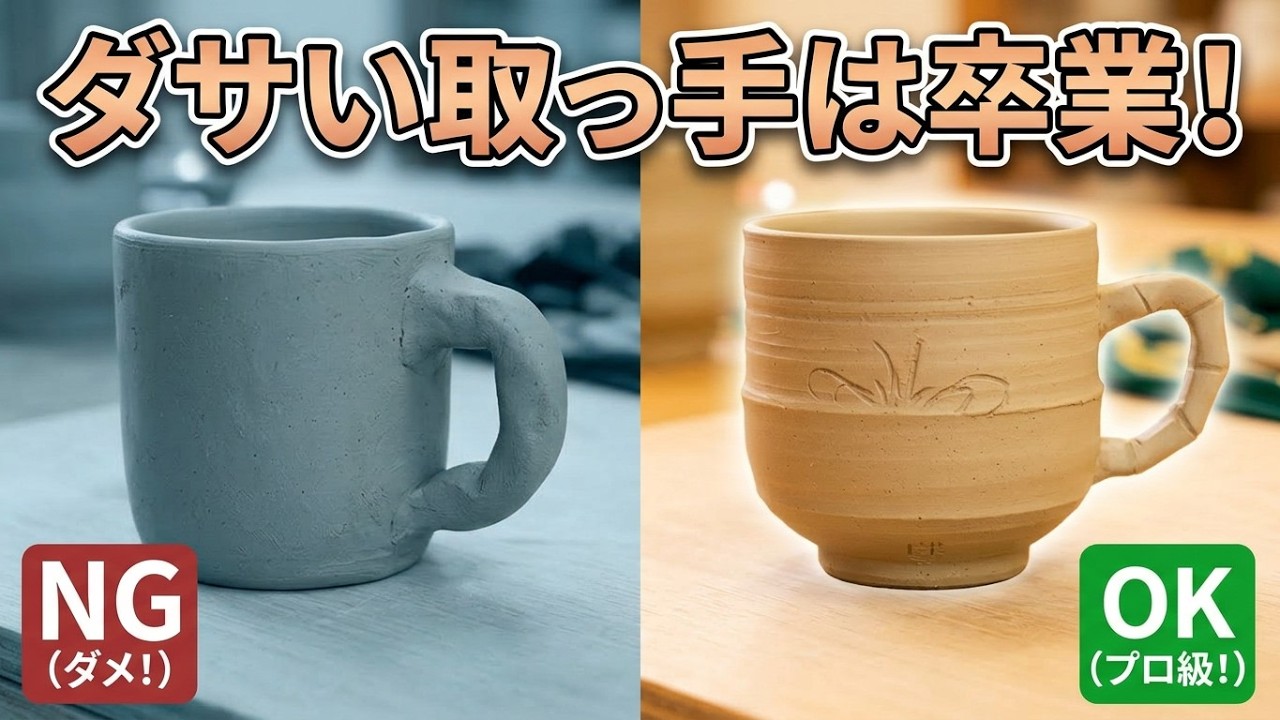 For Pottery Beginners] How to attach a handle skillfully and