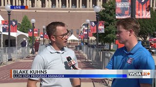 Hydrate, hydrate, and hydrate: Illini EMS talks football operation plan amidst extreme heat