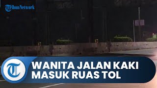 Viral Video Wanita Jalan Kaki di Ruas Tol Jakarta-Cikampek Malam Hari, Dikejar Malah Kabur & Melawan