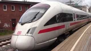 DB ICE T High Speed Train departing Hamburg, Germany Main Station (June 19, 2015)