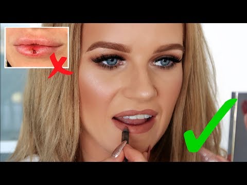 HOW TO COVER A COLD SORE WITH MAKEUP