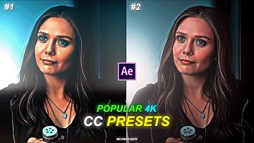 Popular 4k CC Presets For Edits┃After Effects┃Free Giveaway