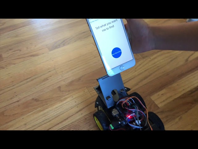 iRobbie-A. Object recognition iFinder demo