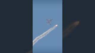 F-4 Phantom II attempts to outrun a massive guided missile