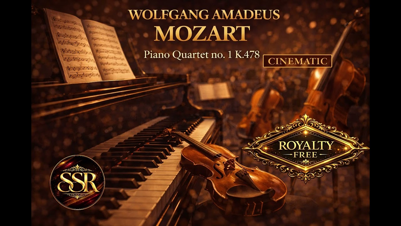 Mozart - Piano Quartet no. 1 in G minor, K.478Cinematic Version (Royalty Free)