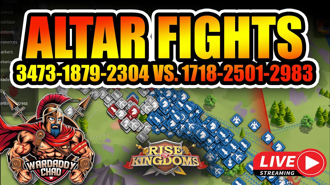 Live: Altar Fights [3473-1879-2304 vs. 1718-2501-2983] - Rise of ...