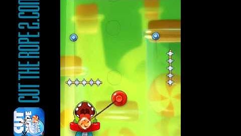Cut The Rope 2: Experiments Level 3-2 Sticky Steps Box Walkthrough