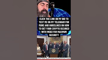 SECURE YOUR CRYPTO ON A SELF CUSTODY WALLET CONNECTED TO WEB3 FOR SAFETY. CLICK THE LINK ON MY BIO